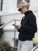 LIV Fleecejacke – soft & cozy aus Bio-Baumwolle in Schwarz