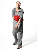 MIA Shirt aus Viskose-Frottee in Grau