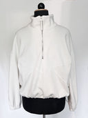 PRELOVED Half-Zip FRIDA – Fleecepulli aus Bio-Baumwolle in Ecru