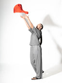 MIA Shirt aus Viskose-Frottee in Grau