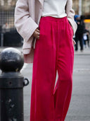 FENJA Hose – Wide Leg-Pant in leuchtendem Cherry Red