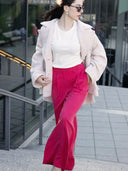 FENJA Hose – Wide Leg-Pant long size in Cherry Red