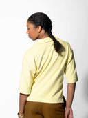 MIA Shirt aus weichem Bio-Frottee in soft yellow