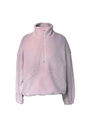 Half-Zip FRIDA – Fleecepulli aus Bio-Baumwolle in Dusty Pink