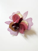 Blumenbrosche Orchidee in Mauve