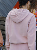 EMBER Fleece-Jacke aus Bio-Baumwolle in Dusty Pink