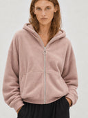 Liv fleece jacket super soft made of organic cotton black