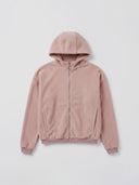 EMBER Fleece-Jacke aus Bio-Baumwolle in Dusty Pink