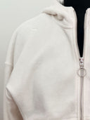 EMBER Fleece-Jacke aus Bio-Baumwolle in Off-White