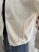 EMBER Fleece-Jacke aus Bio-Baumwolle in Off-White