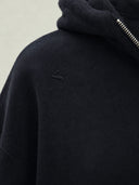 EMBER Fleece-Jacke aus Bio-Baumwolle in schwarz