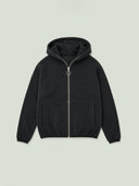 EMBER Fleece-Jacke aus Bio-Baumwolle in schwarz