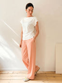 FENJA Hose – Wide Leg-Pant in Blush