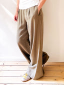 FENJA Hose – Wide Leg-Pant in Burnt Olive