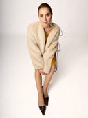 Fake Fur-Jacke JANNA in beige