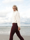 Half-Zip FRIDA – Fleecepulli aus Bio-Baumwolle in Ecru