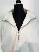 Frida half-zip fleece made from organic cotton écru