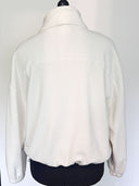 Frida half-zip fleece made from organic cotton écru