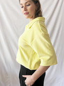 Frottee-Shirt MIA aus Bio-Baumwolle in zartem Gelb