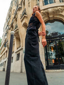 FENJA Hose – Wide Leg-Pant in Schwarz