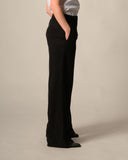 HOSE FENJA WIDE LEG AUS TENCEL schwarz