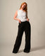 HOSE FENJA WIDE LEG AUS TENCEL schwarz