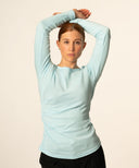 Draped shirt JELLA with Seacell blue