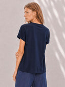 T-Shirt EHMI loose-fit with Lyocell white