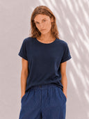 T-Shirt EHMI loose-fit with Lyocell white