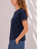 T-Shirt EHMI loose-fit with Lyocell white