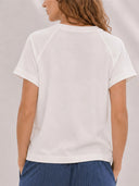 Smilla T-Shirt aus weicher Pima-Baumwolle in off-white