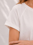 Smilla T-Shirt aus weicher Pima-Baumwolle in off-white