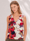 Sommerliches Top FLEUR mit Blumenprint