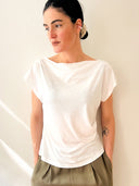 T-Shirt EHMI loose-fit with Lyocell white