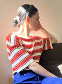JULIE T-Shirt mit Streifen aus Viskose