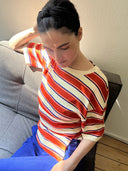 JULIE T-Shirt mit Streifen aus Viskose