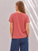 T-Shirt EHMI loose-fit with Lyocell white