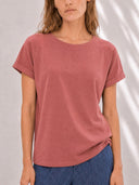 T-Shirt EHMI loose-fit with Lyocell white