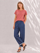 T-Shirt EHMI loose-fit with Lyocell white