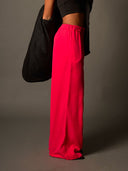 Hose Fenja wide leg aus Tencel cherry red