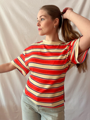 Zero Waste T-Shirt JULIE mit Streifen aus Viskose-Jersey