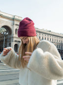 Beanie Hanna aus weichem Baumwoll-Fleece