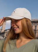 Dezentes Cap SU in Light Beige aus Bio-Baumwolle