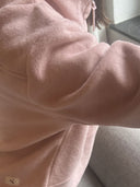 Half-Zip FRIDA – Fleecepulli aus Bio-Baumwolle in Dusty Pink
