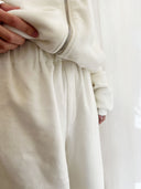 Frida half-zip fleece made from organic cotton écru