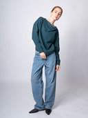 Frida half-zip fleece made from organic cotton écru