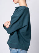 Sweatshirt JOY aus Bio-Baumwoll-Sweat in petrol