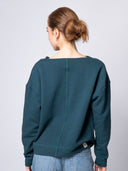 Frida half-zip fleece made from organic cotton écru