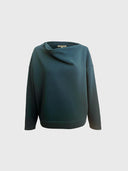 Sweatshirt JOY aus Bio-Baumwoll-Sweat in petrol